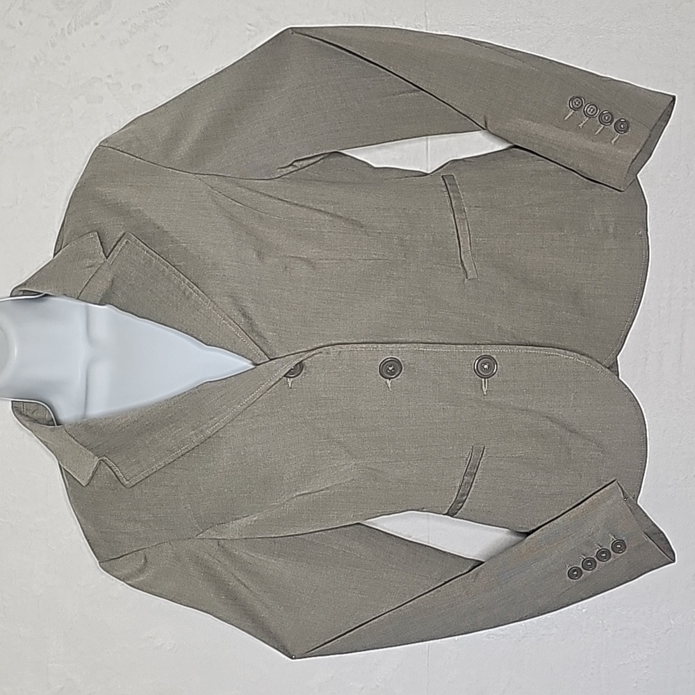 Women's Neutral Blazer with Small Shoulder Pads